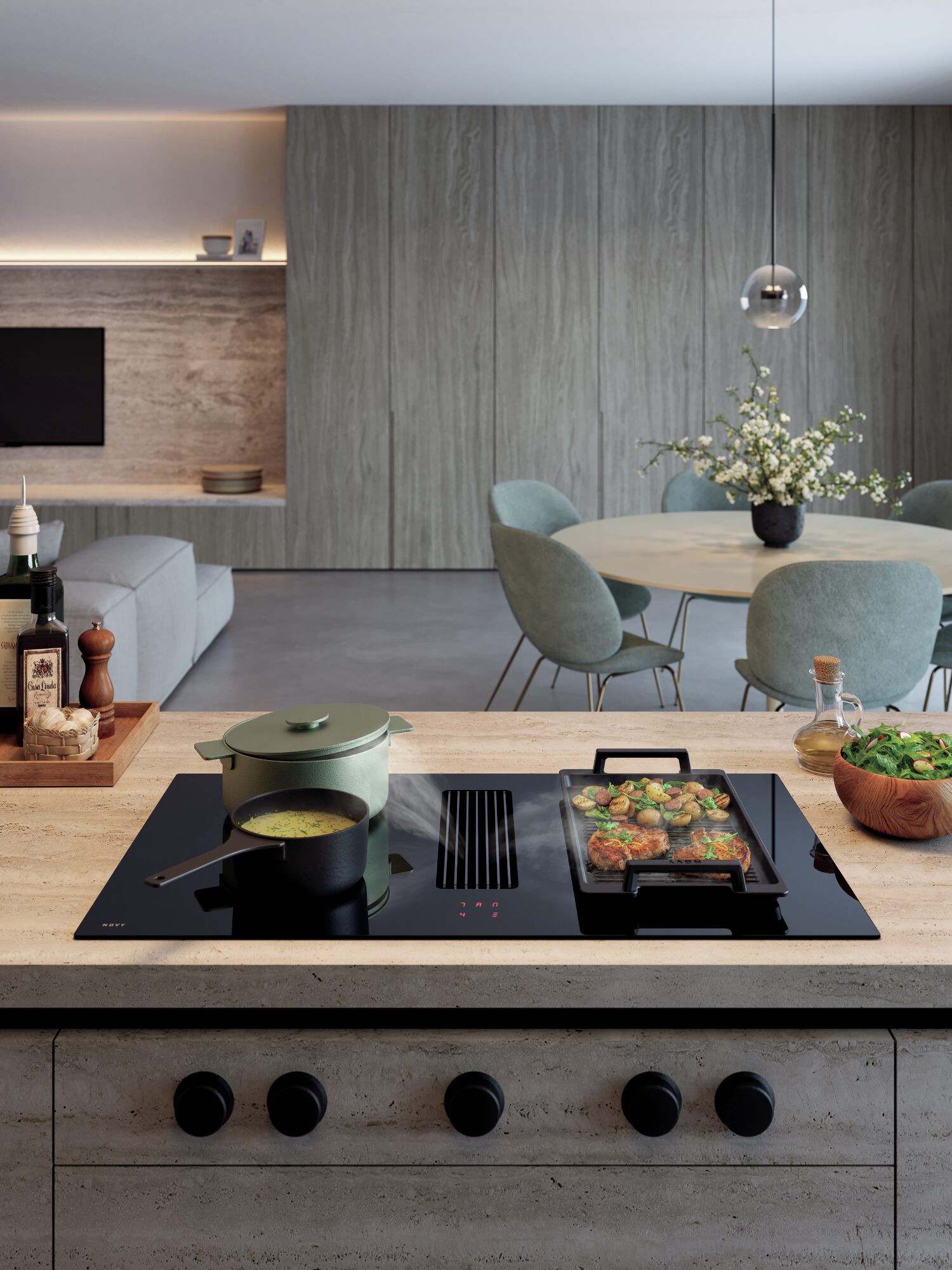 NOVY Kochfeldabzug in Betrieb